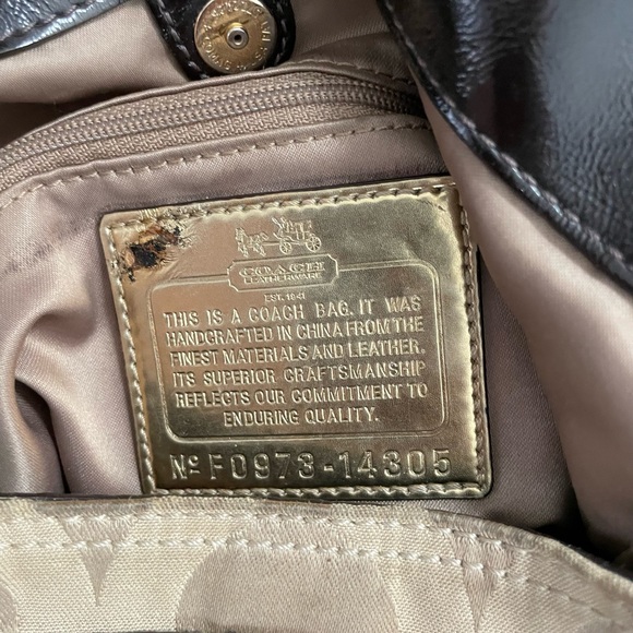 Coach Bag, Leather Handles - Picture 8 of 10